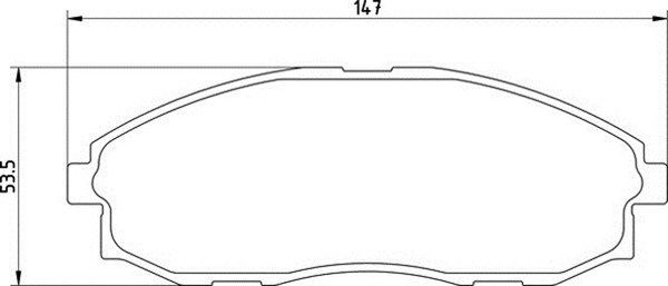 MAGNETI MARELLI Комплект тормозных колодок, дисковый тормоз 363710201242